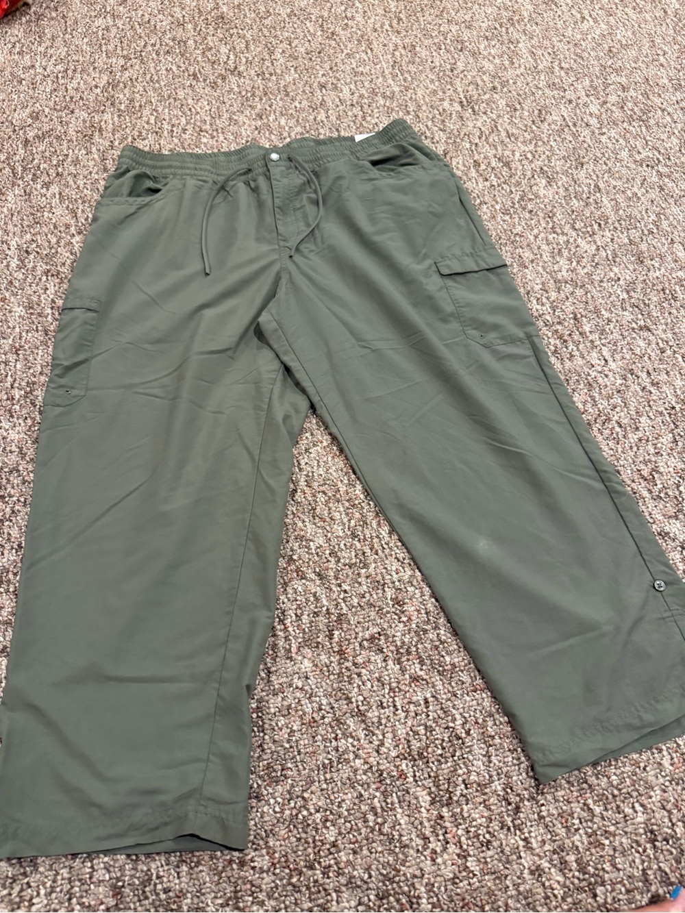 Columbia Olive Green Women's Cargo Drawstring Pants